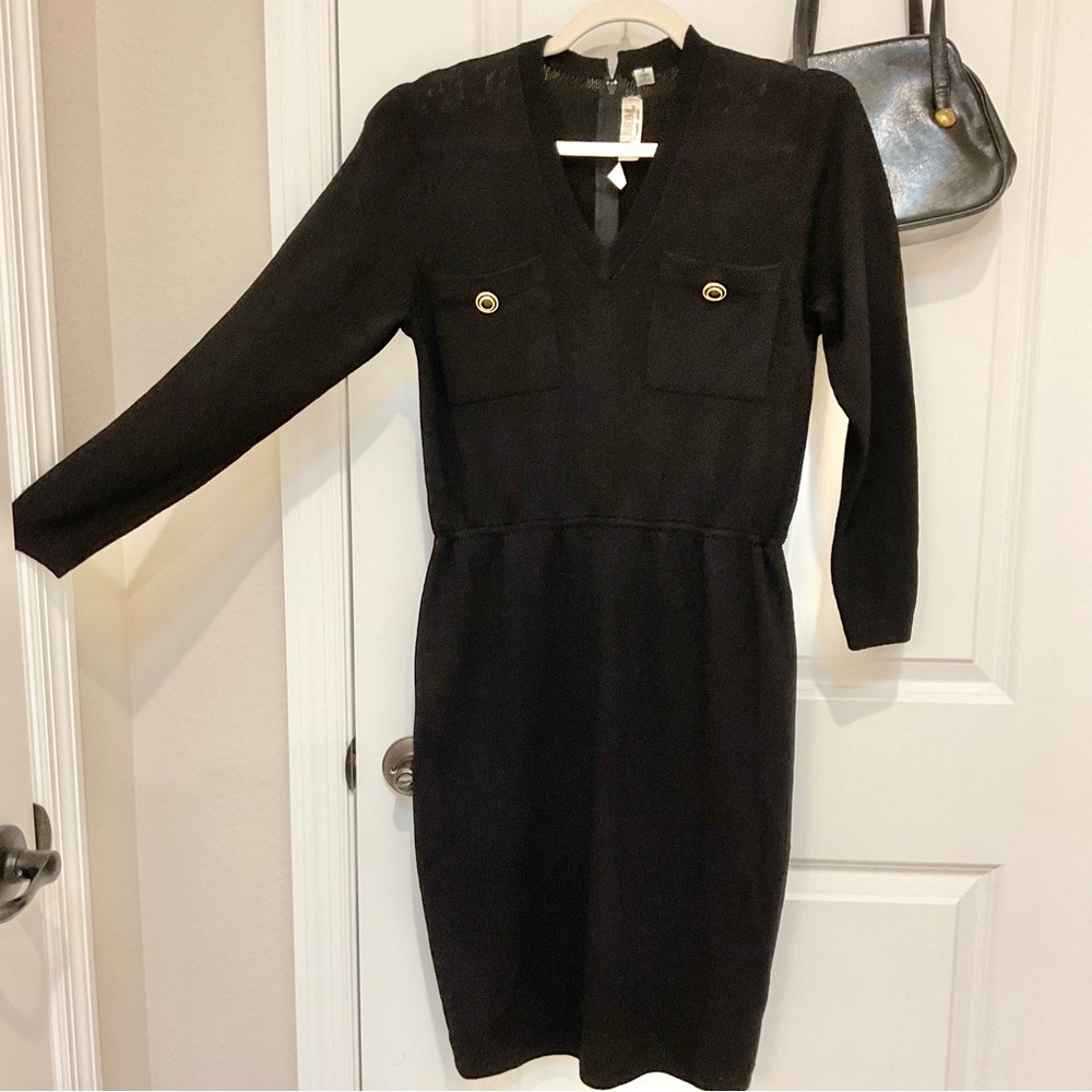 St John by Marie Gray Vintage Santana Knit Dress Size 4, EUC - Picture 3 of 7